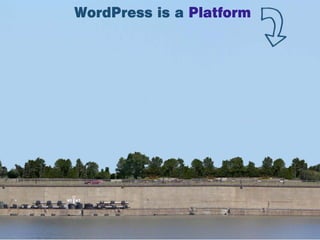 WordPress is a Platform
 
