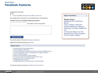Facebook Features<br />Overview<br />