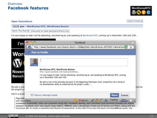 Facebook features<br />Overview<br />