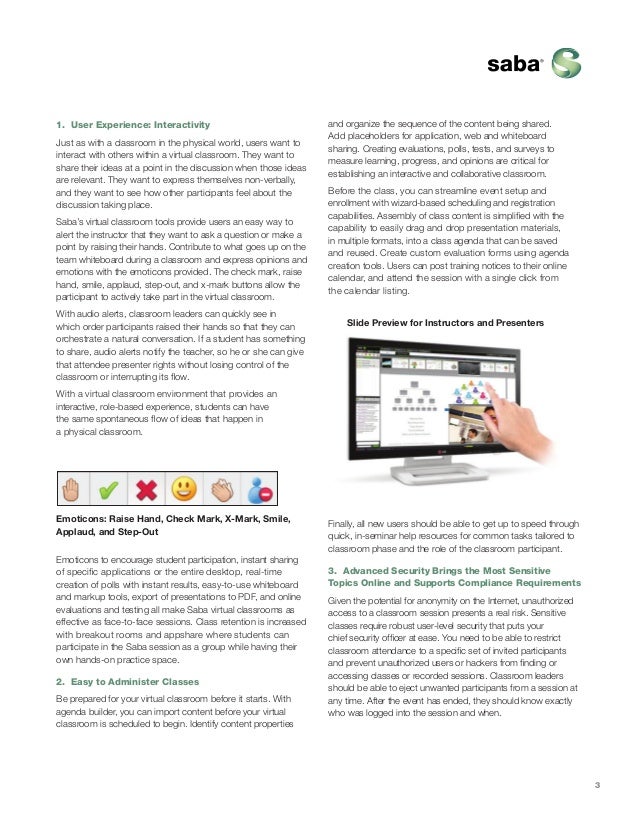 Saba Online Classroom : Install the Cornerstone Classroom connector – OPGCE