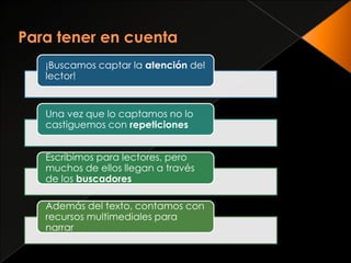 Para tener en cuenta6