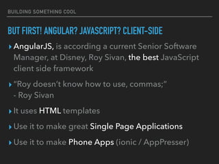Building a JavaScript App powered by WordPress & AngularJS | PPT