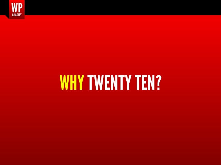 Introducing WP Charity, a WordPress Child Theme based-on Twenty Ten - 웹