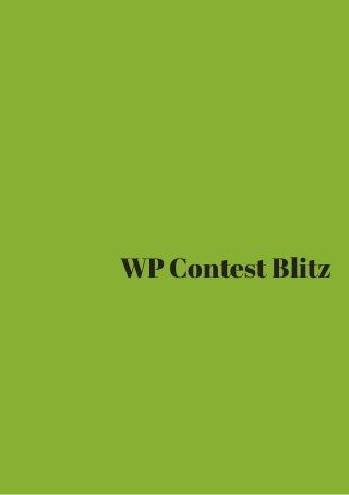 WP Contest Blitz 
 