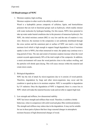 WOOD PLASTIC COMPOSITE (WPC) | PDF