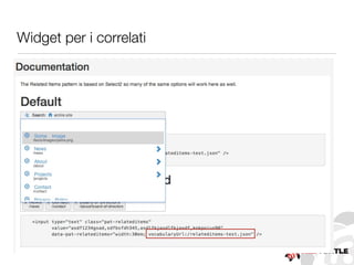Widget per i correlati
 