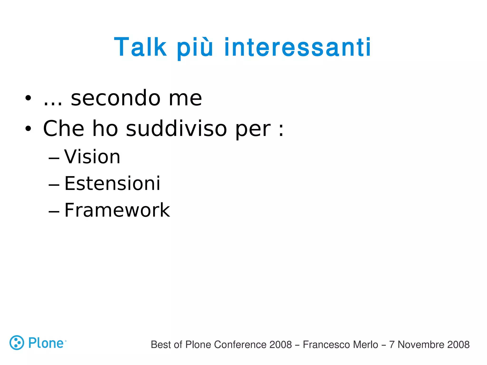 Best Of Plone Conference