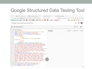 Google Structured Data Testing Tool
 