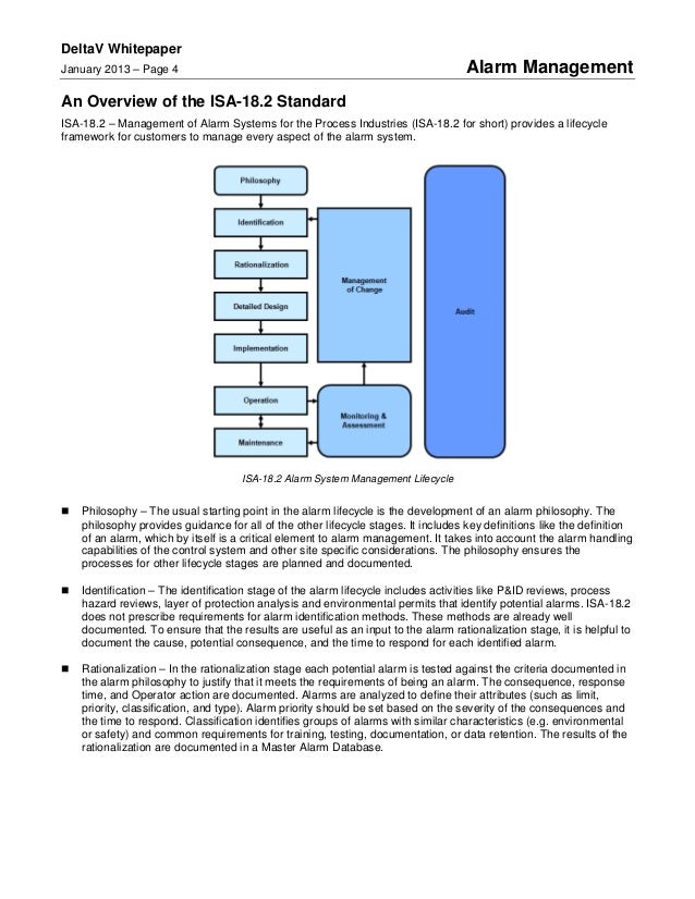 Alarm management at DeltaV
