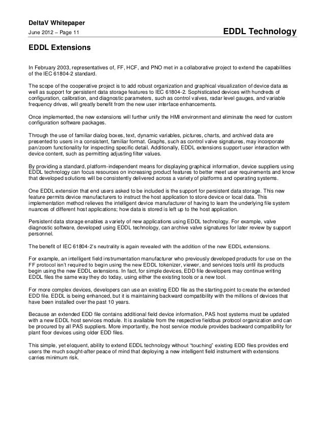 EDDL (Electronic Device Description Language)