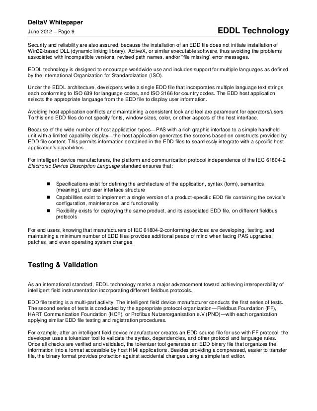 EDDL (Electronic Device Description Language)