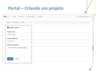 11
Portal – Criando um projeto
 