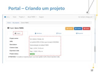12
Portal – Criando um projeto
 