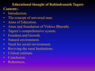 Tagoras Learning Model Ravindranath tagore 1 | PPTX