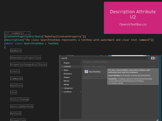 Description Attribute
1/2
(SearchTextBox.cs)
 
