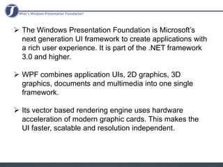 Windows Presentation Foundation | PPTX