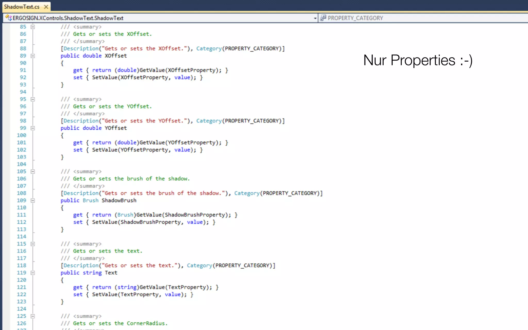 Effekte - Beispiel Drop Shadow per Custom Control „ShadowText“

                                                   Nur Properties :-)




                                                                        100
 