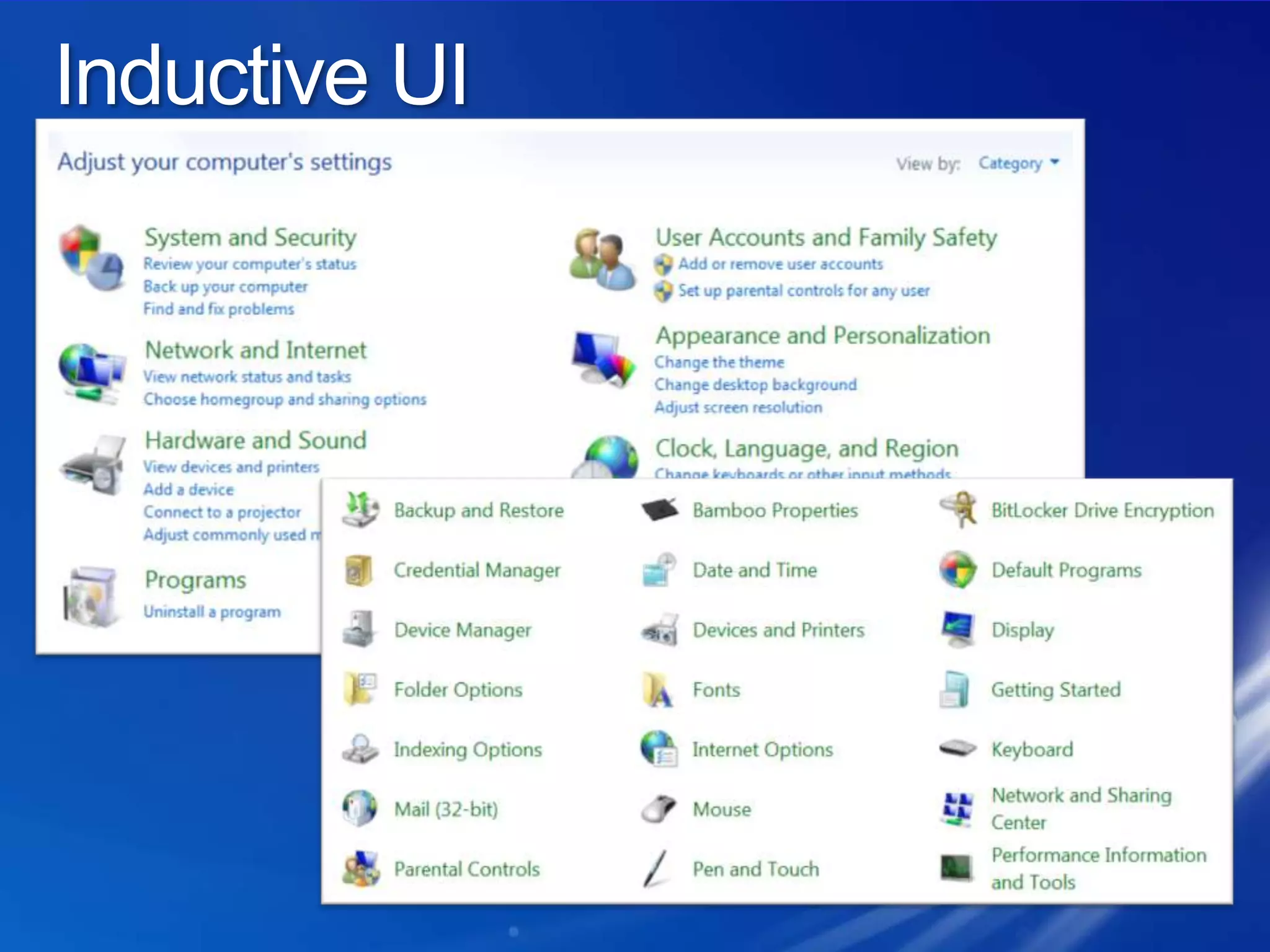 Inductive UI