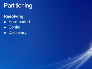 PartitioningResolving:Hard-codedConfigDiscovery