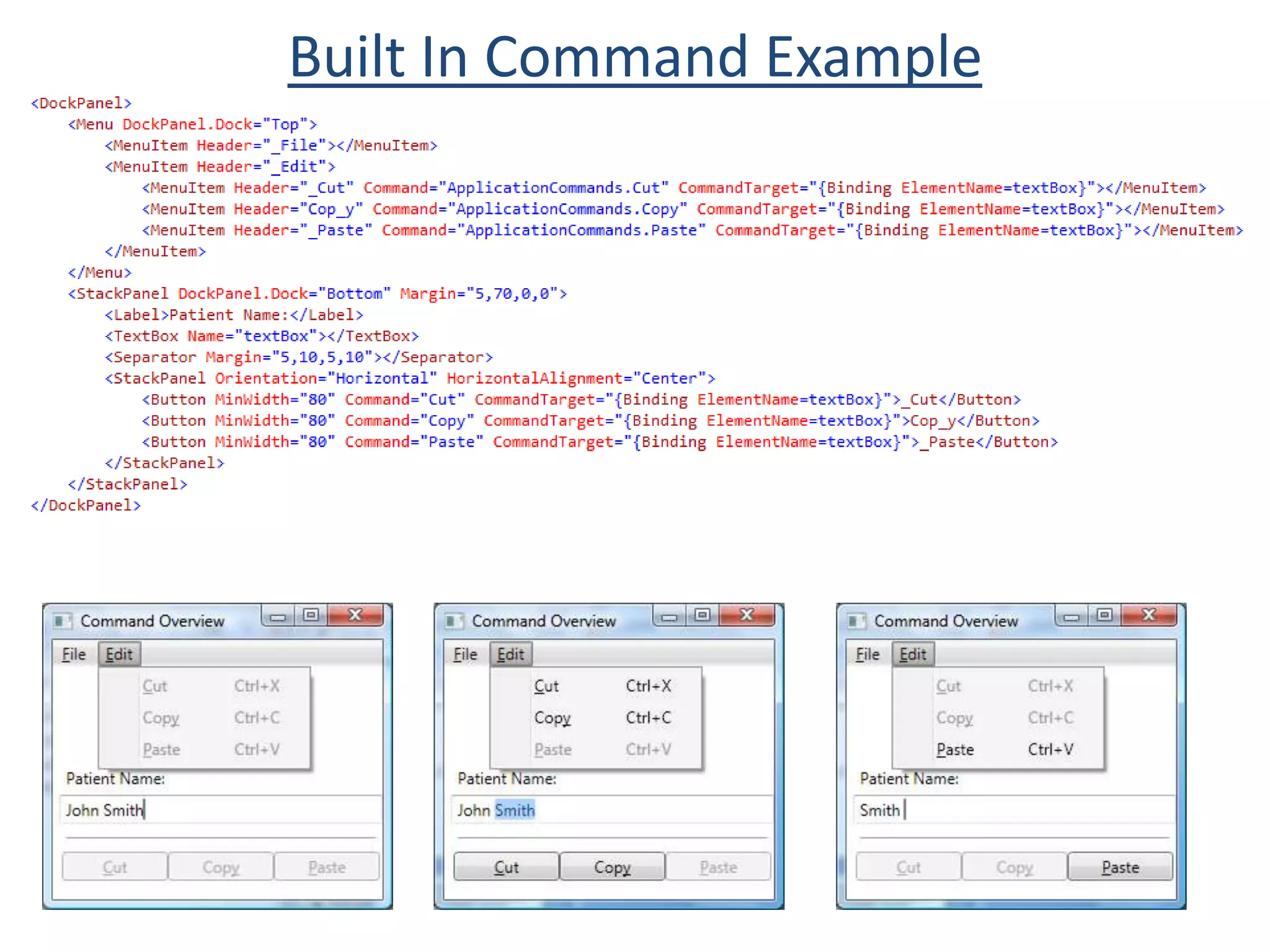 WPF does not provide these control