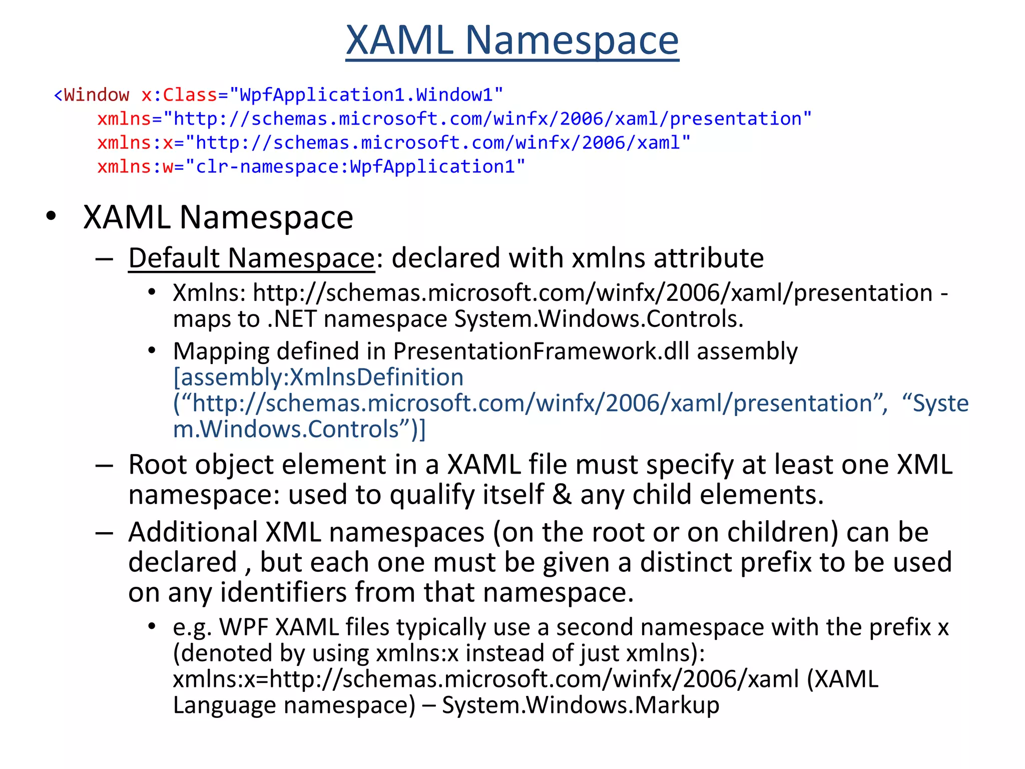 Visual is really the entry point to the WPF composition system. Visual is the point of connection between these two subsystems, the managed API and the unmanaged milcore.
