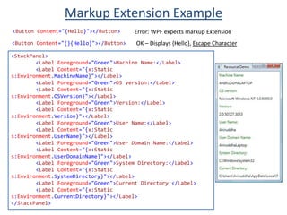 MainWindow – points to application’s Main window
