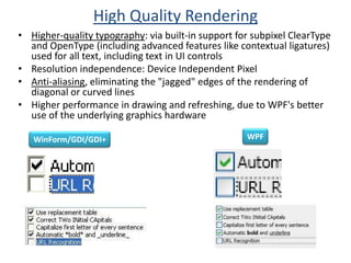 Order of Window events1. Constructor is called.2. Window.Initialized event is raised.3. Window.Activated event is raised.134. Window.Loaded event is raised.5. Window.ContentRendered event is raised.6. User interacts with the window.7. Window.Closing event is raised.8. Window.Unloaded event is raised.9. Window.Closed event is raised.