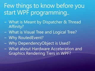 WPF For Beginners  - Learn in 3 days