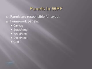 WPF Line of Business Application XAML Layouts Presentation | PPTX