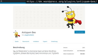 https://de.wordpress.org/plugins/antispam-bee/https://de.wordpress.org/plugins/antispam-bee/
 