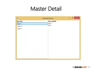 11
Master Detail
 