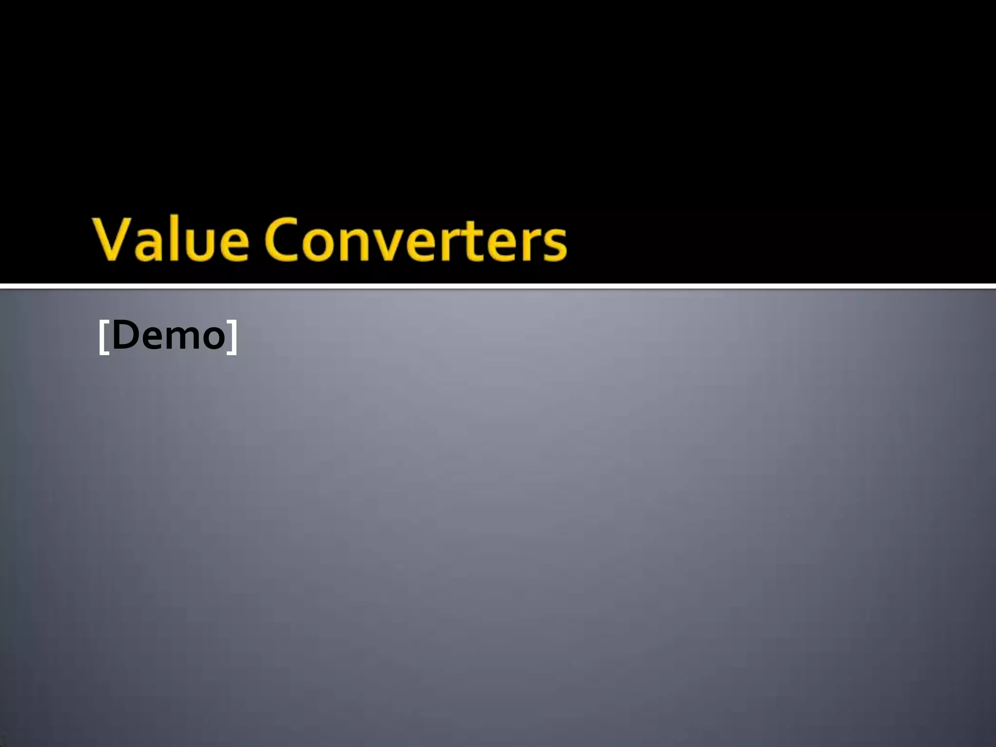 Data Templates[Demo]