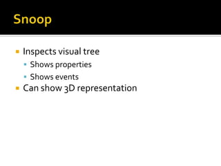 Modal DialogsOption 2[Event Aggregator | Message Bus]Create [Events | Messages]Create class listen for [Events | Messages] that get publishedTest by verifying [Events | Messages] are publishedGood for “Fire and Forget”Breaks down if results are returned