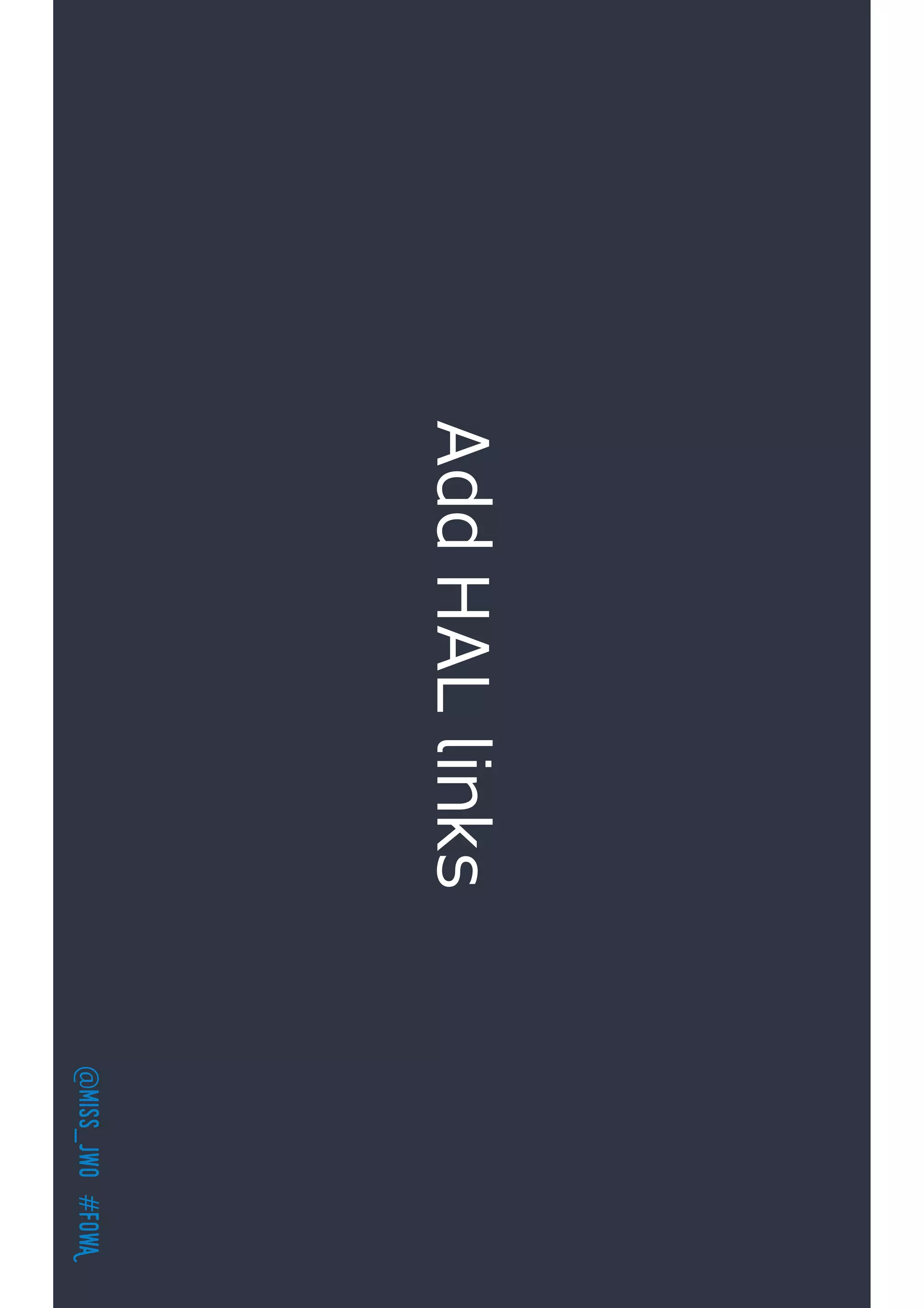 @miss_jwo#FOwA
AddHALlinks
 