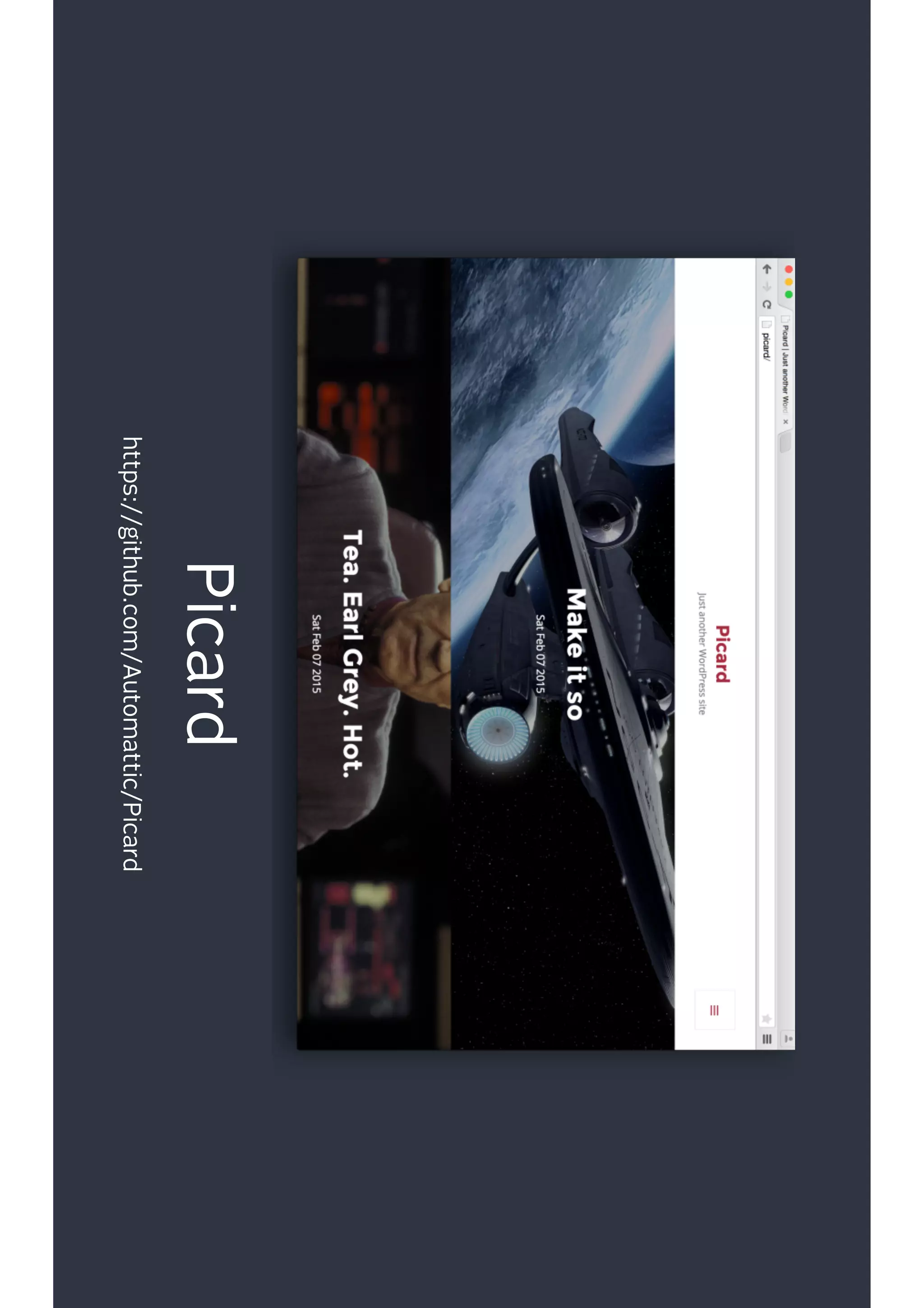 Picard
https://github.com/Automattic/Picard
 