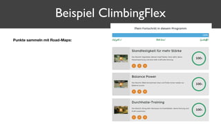 Beispiel ClimbingFlex
Punkte sammeln mit Road-Maps:
 