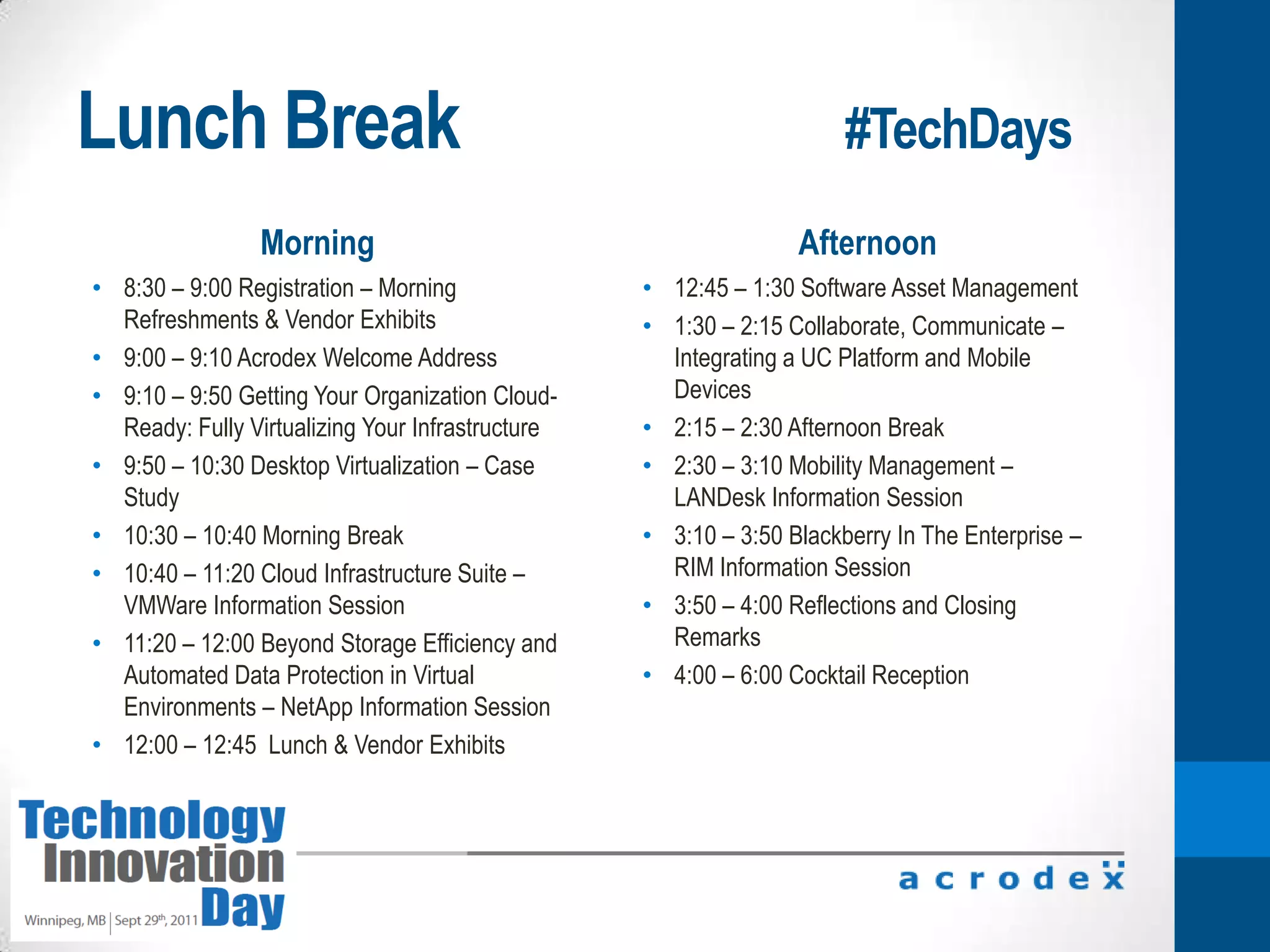 High Availability and Disaster Recovery 