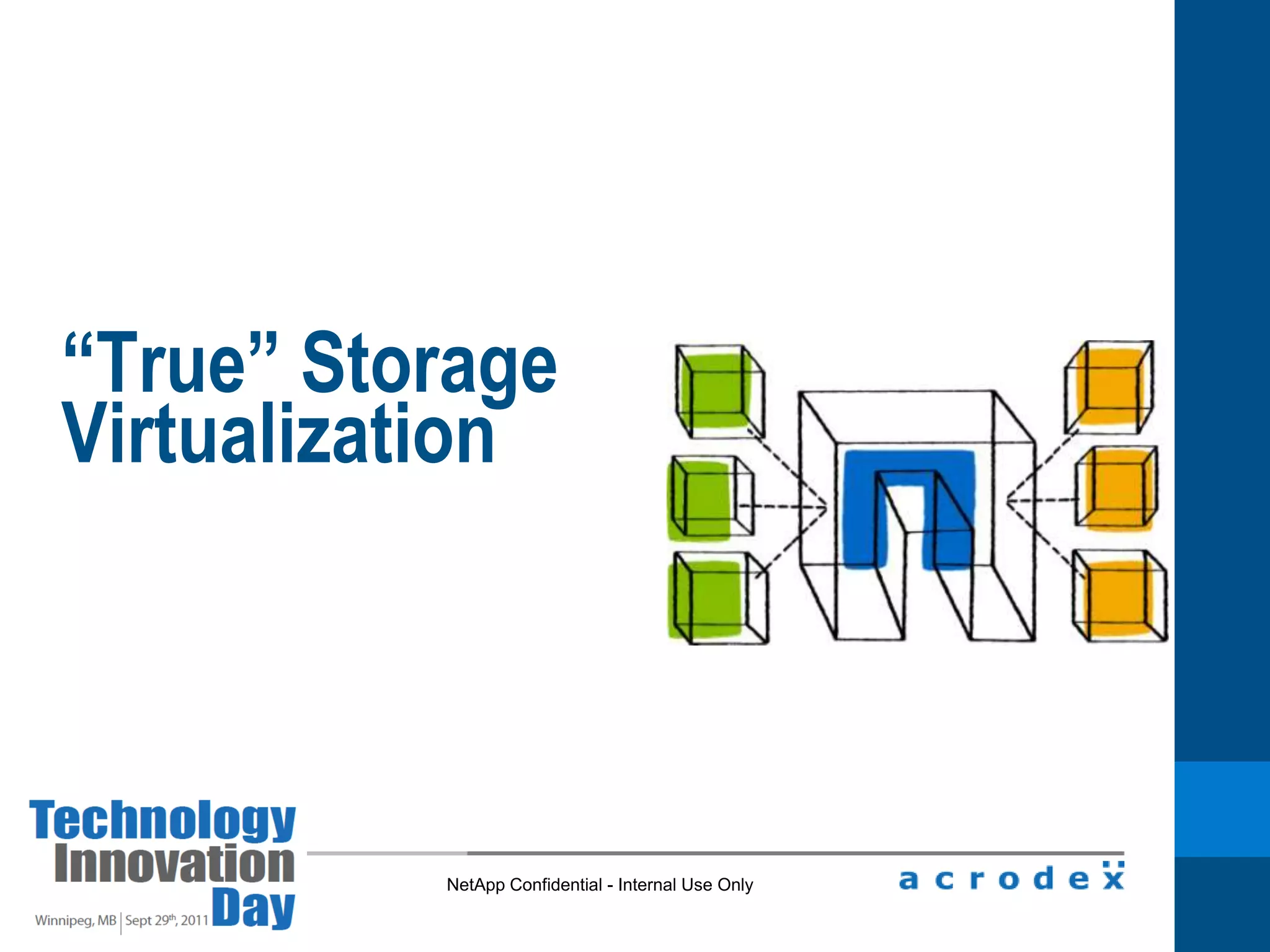 VMware’s Vision: Intelligent Policy Management Day N Problem– Ongoing Maintenance DRS: Load balances VMs across HostsStorage DRS: Load Balances VMs across Storage ArraysNetwork & Storage IO controls: Ensures critical workloads get preferential access to Network and Storage IOvShield: Trust Zones stretch as VMs moveSLA monitoring w/ vCOps