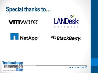 Special thanks to…