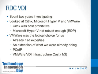 This year we moved to HP Blade Servers