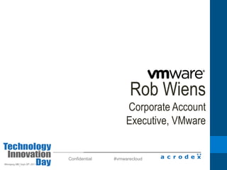 VMWare VDI Infrastructure Cost (1/3)RDC VDIPartner with a Proven Solution Provider We engaged VMWare early in the processWe were able to get some huge cost benefitsSelected Wyse P20 Thin clientsAll hardware including PCoIP chip