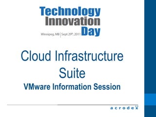 No extra OS to manageVMWare ESXi 4.1VMWare View 4.6During readiness for Pilot we switched from XP to Windows 7 64 bit – less overheadRolled out 100 pilot desktops