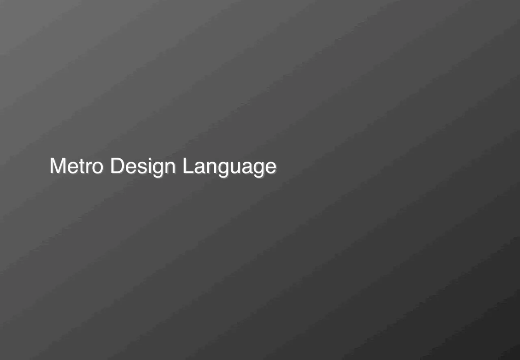 Metro UI interaction design guidelines @Microsoft Tech.Days 2011