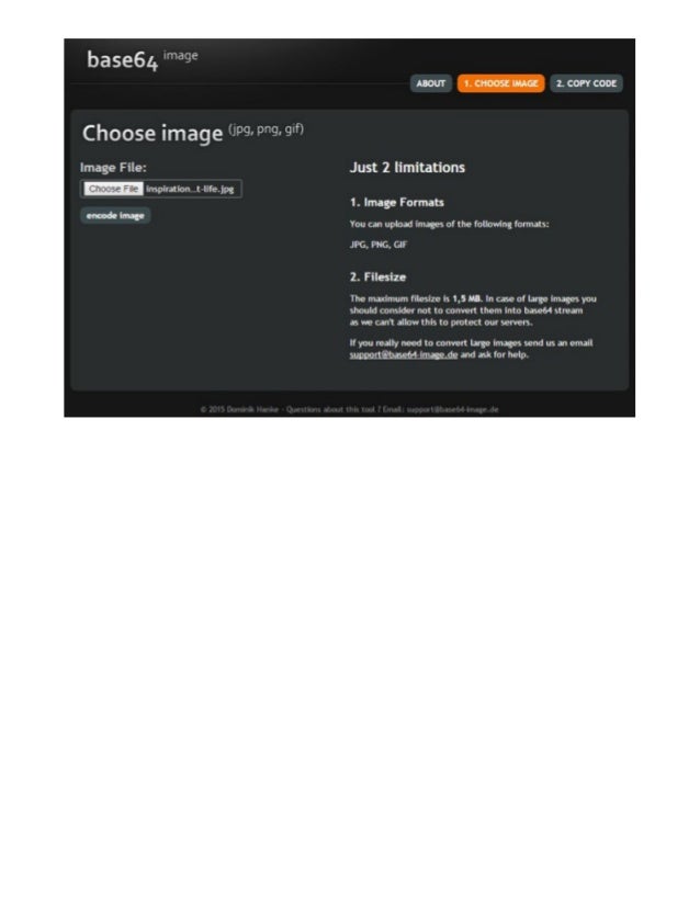 What is base 64 image encoding and how to use it