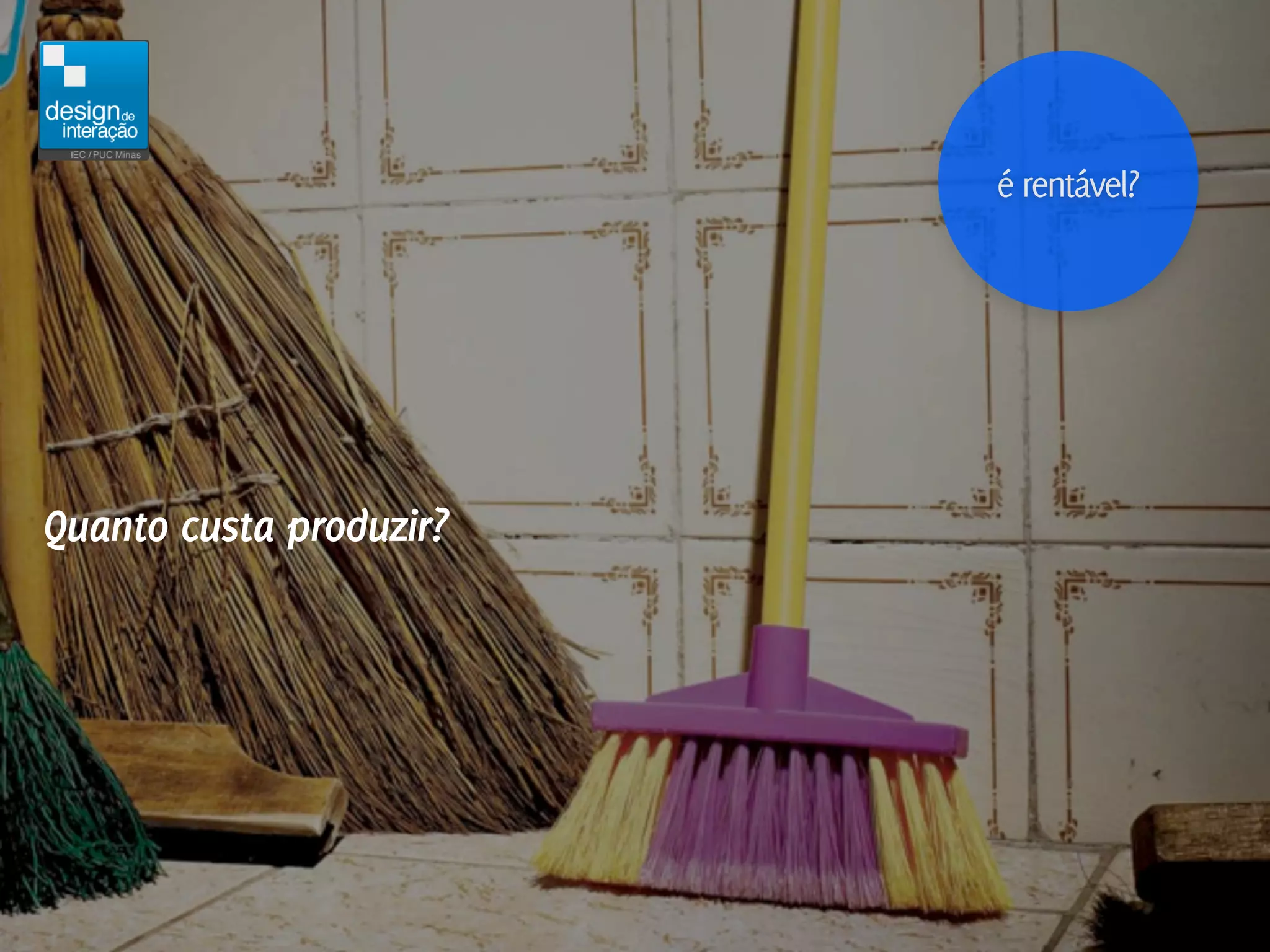 é rentável?




Quanto custa produzir?
 