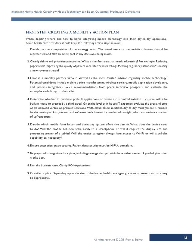 Home health agency business model Home health agency business model