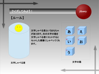 Ƥߤ褦 jQuery

A
`롿

B

C

D

E
֤֤٤
֤٤Ȥ
ޤҤ֤
֤٤˥åȤ
åȤ혷ˤ٤äƤ
ޤ
 