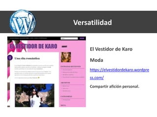 Versatilidad


     El Vestidor de Karo

     Moda
     https://elvestidordekaro.wordpre
     ss.com/

     Compartir afición personal.
 