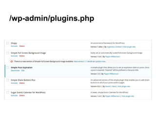 /wp-admin/plugins.php
 