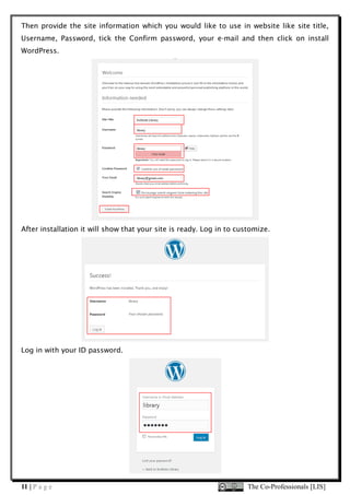 Wordpress Guide.pdf WordPress Complete Manual in XAMPP | PDF